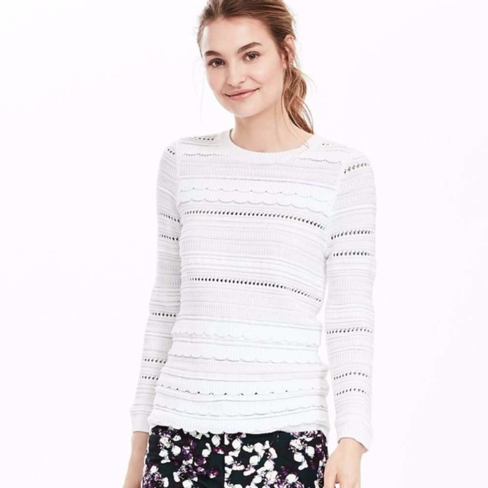 Banana Republic Scallop Sweater